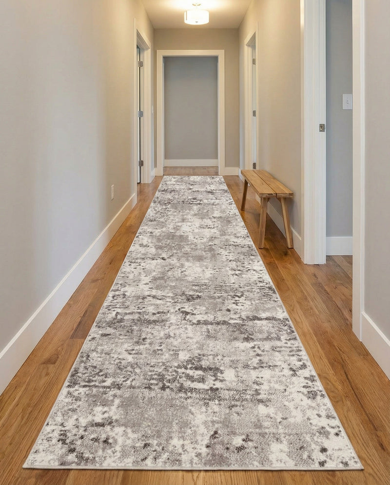 Luminara Sands Collection Area Rug - Elysium (Stone Gray) Runner Stone Gray  lifestyle 87