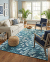 Seaside Haven Rugs Collection Area Rug -  Wavecrest Rectangle Blue  lifestyle 15