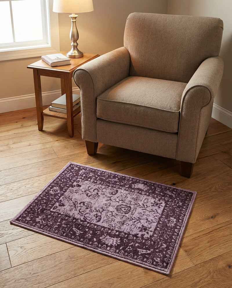 Horizon Collection Area Rug -  Apex (Purple) Rectangle Purple  lifestyle 24