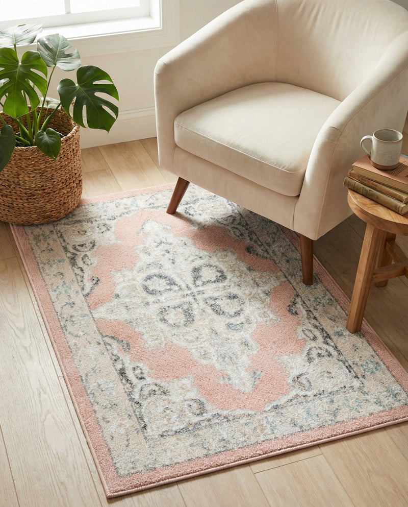 Beverly Grove Collection Area Rug -  Fairfax (Rose) Rectangle Rose  lifestyle 28