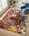 Venetian Elegance Collection Area Rug -  Sant'Erasmo Rectangle Multi  lifestyle 9