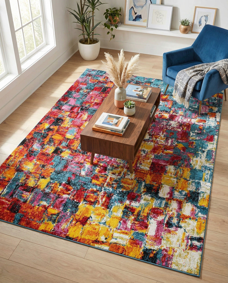 Venetian Elegance Collection Area Rug -  Sant'Erasmo Rectangle Multi  lifestyle 9