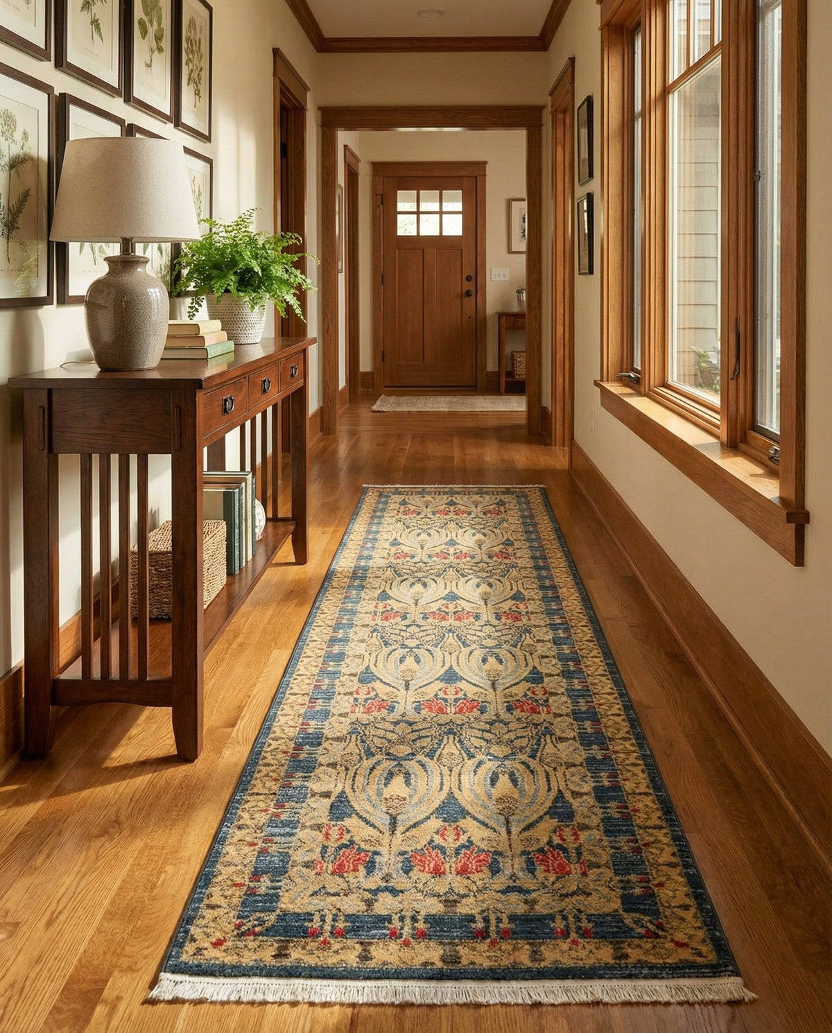 Chelsea Elegance Collection Area Rug -  Brompton (Navy Blue) Runner Navy Blue  lifestyle 133