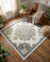 Beverly Grove Collection Area Rug - Melrose (Ivory) Square Ivory  lifestyle 62