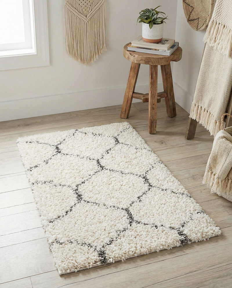 Casablanca Comfort Collection Area Rug -  Medina Rectangle Ivory  lifestyle 35