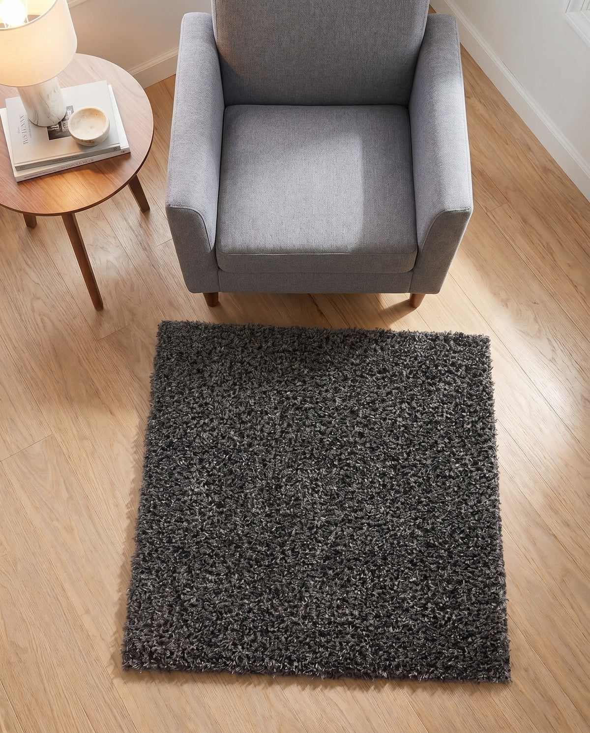 Alpine Plush Collection Area Rug -  Cortina (Peppercorn) Square Peppercorn  lifestyle 93