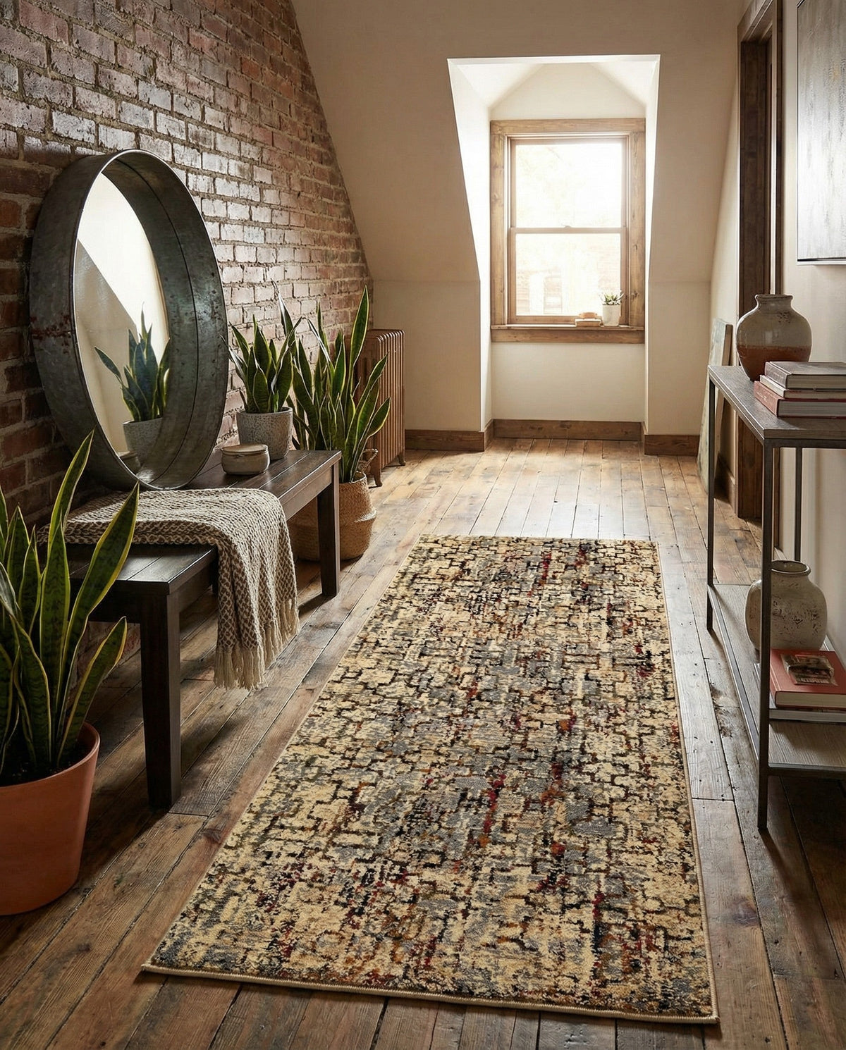 Neptune Elegance Collection Area Rug -  Proteus Runner Beige Cream  lifestyle 72