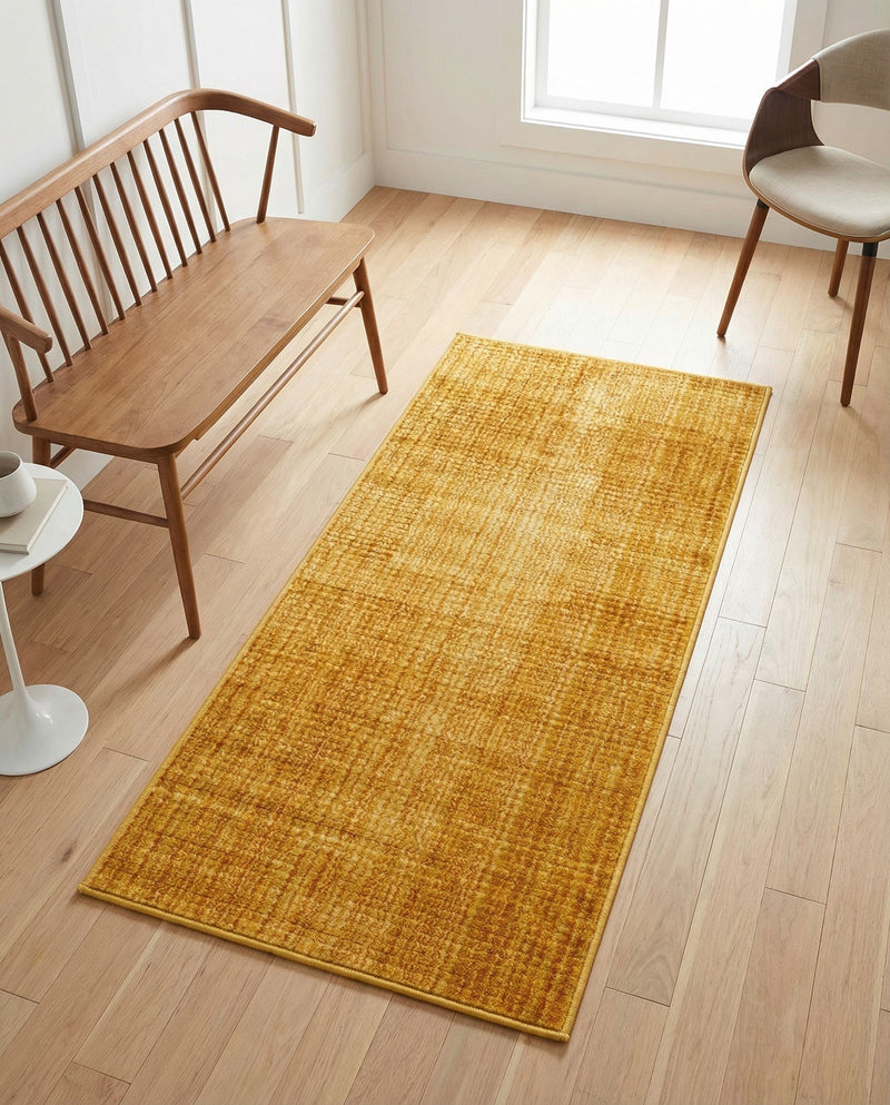Jewel Oasis Collection Area Rug - Sapphire (Yellow) Runner Yellow  lifestyle 38