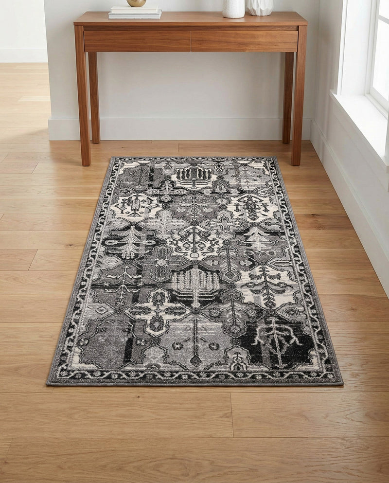Horizon Collection Area Rug - Dawn Rectangle Gray  lifestyle 23