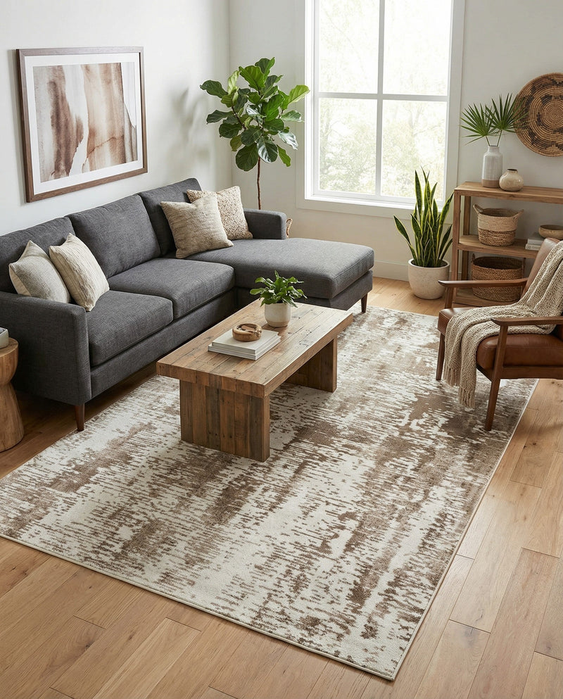 Coastal Haven Collection Area Rug -  Pelican Rectangle Ivory  lifestyle 31