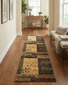 Bistro Lounge Collection Area Rug -  Lungo Runner Beige  lifestyle 39