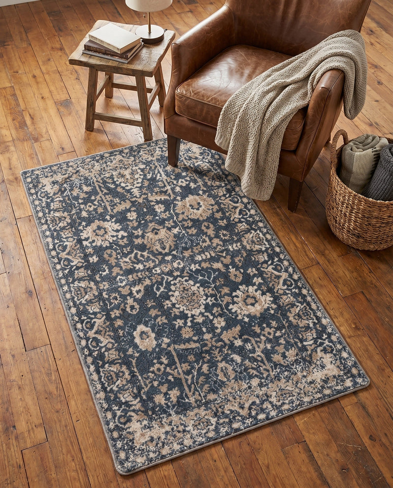 Cascade Range Collection Area Rug -  Shasta (Blue) Rectangle Blue  lifestyle 17