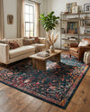 Brighton Terrace Collection Area Rug -  Saltdean Rectangle Navy Blue  lifestyle 37