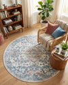 Aegean Elegance Washables Collection Area Rug -  Patmos Round Ivory  lifestyle 25