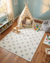 Wonder Tykes Collection Area Rug -  Mosaic Rectangle Daisy White  lifestyle 40
