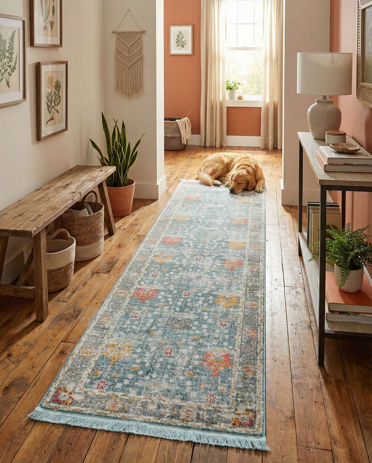 Arcadia Rugs Collection Area Rug -  Olympus Runner Blue  lifestyle 155