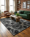 Riviera Elegance Collection Area Rug -  Monaco (Black) Rectangle Black  lifestyle 14