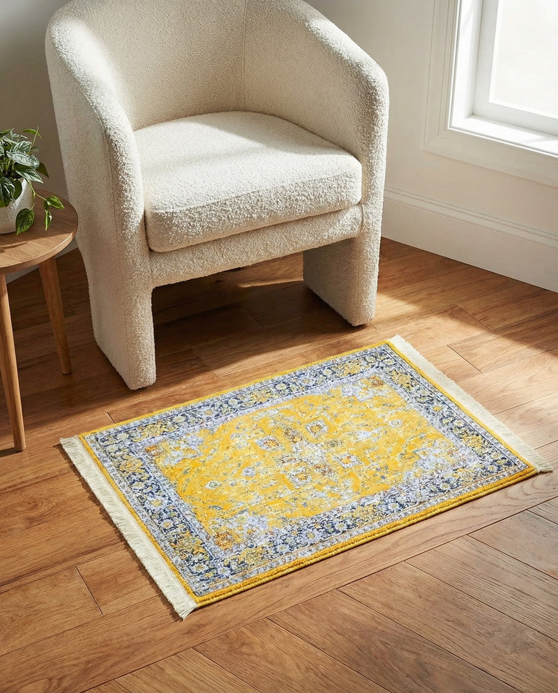 Caribbean Breeze Collection Area Rug -  Andros Rectangle Yellow  lifestyle 49
