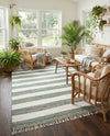 Tassel Trail Collection Area Rug - Pathway (Gray) Rectangle Gray  lifestyle 14