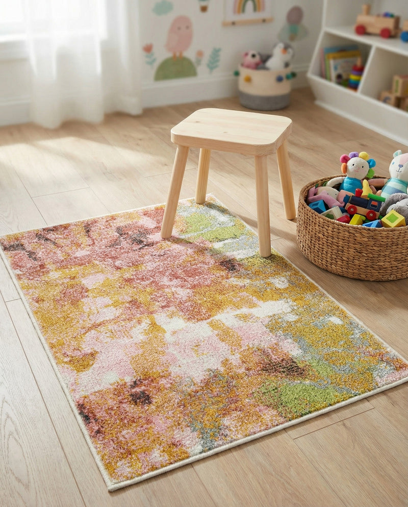 Wonder Tykes Collection Area Rug -  Flutter Rectangle Multi  lifestyle 4