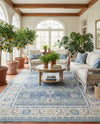 Savannah Series Collection Area Rug -  Beaufort Rectangle French Blue  lifestyle 15