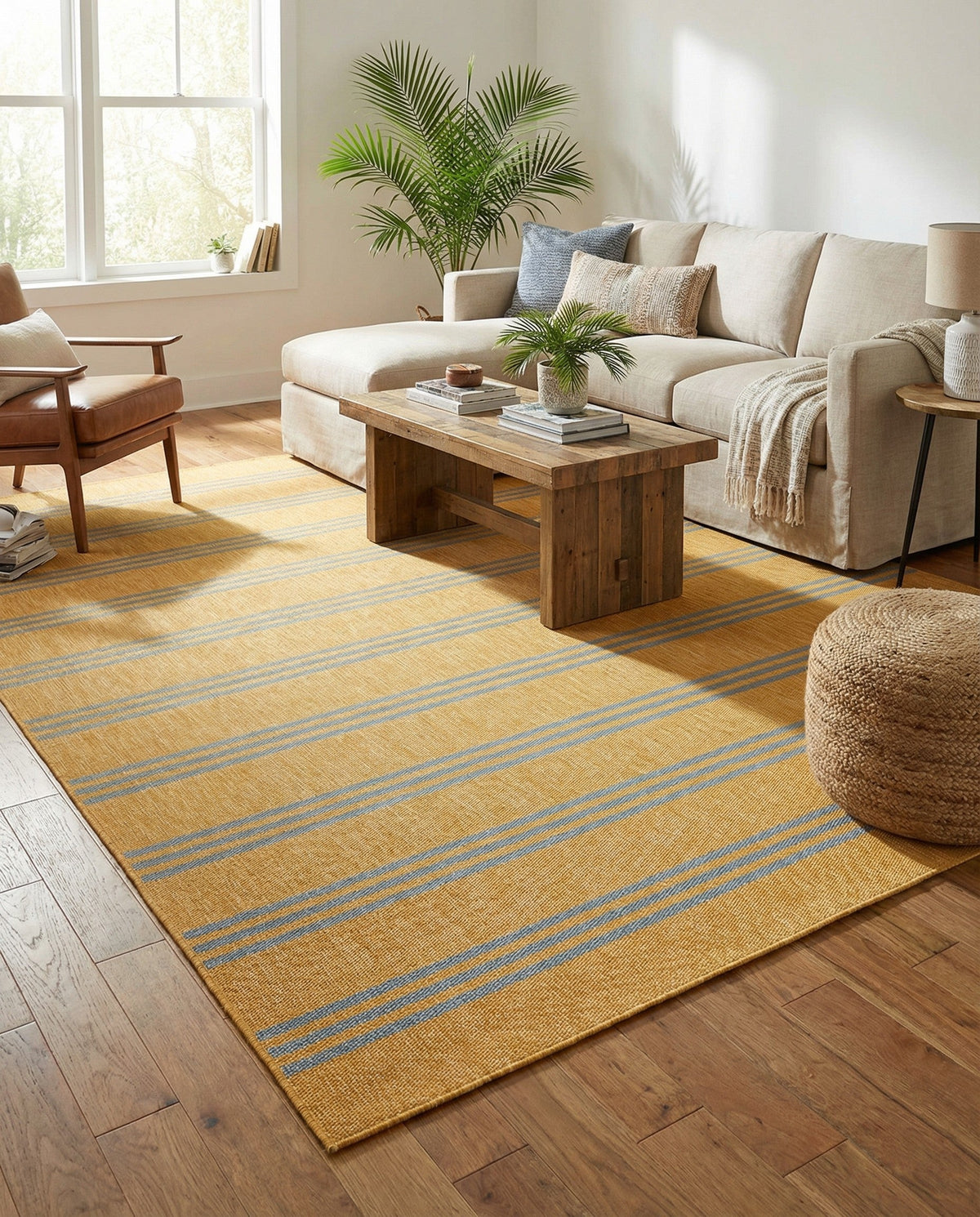 Urban Oasis Rugs Collection Area Rug -  District (Yellow and Aqua) Rectangle Yellow and Aqua  lifestyle 13