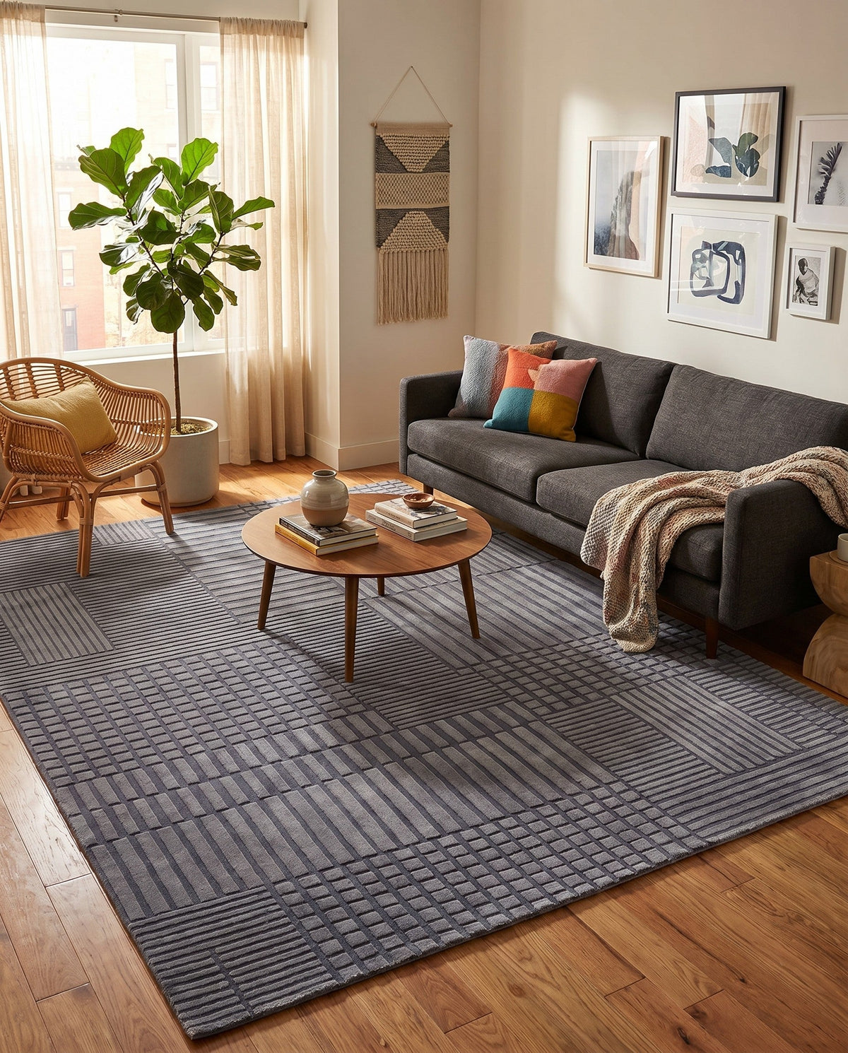 Haven Tapestry Collection Area Rug -  EnchantedGrove Rectangle Slate Blue  lifestyle 19