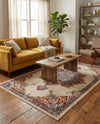 Eden Oasis Collection Area Rug -  Tranquility (Cream) Rectangle Cream  lifestyle 19