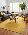 Trellis Mosaic Collection Area Rug - Arborville (Yellow) Rectangle Yellow  lifestyle 26