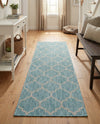 Savannah Pergola Collection Area Rug - Arbor (Aquamarine) Runner Aquamarine  lifestyle 41