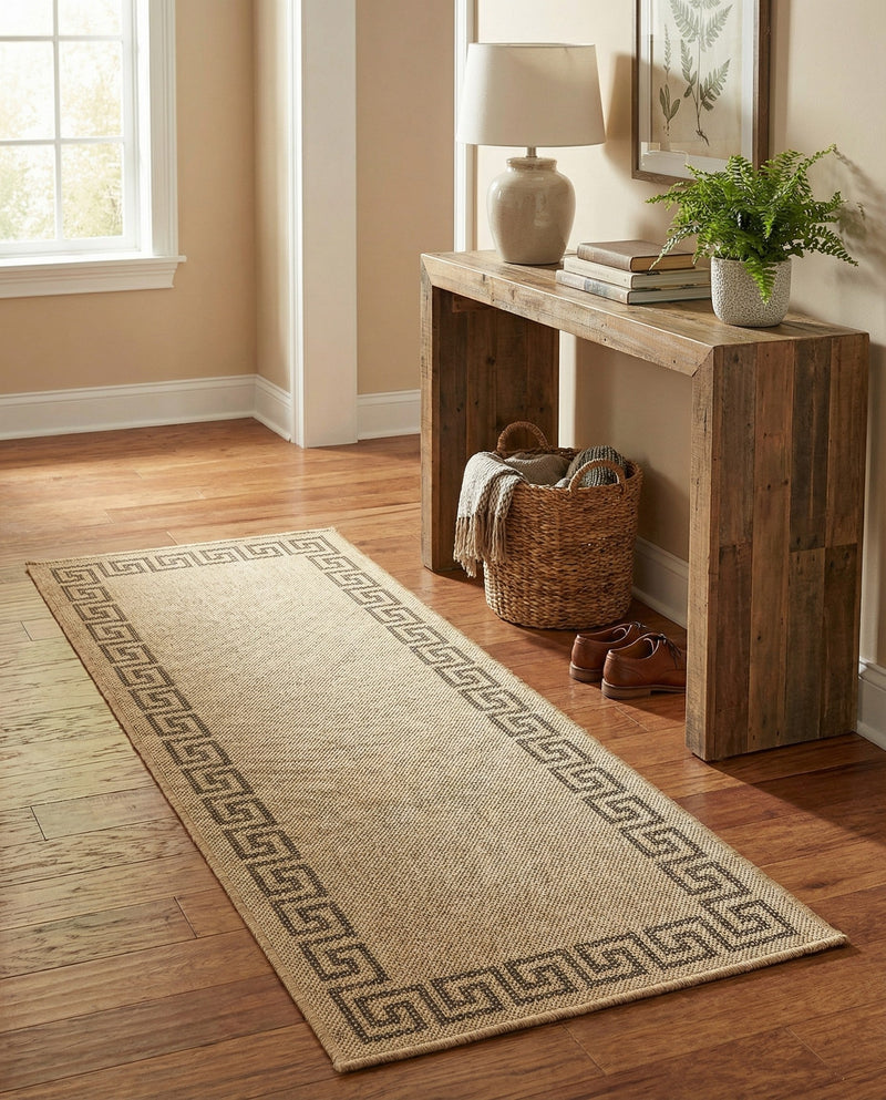 Sahara Sands Collection Area Rug -  Elephantine Runner Natural  lifestyle 51