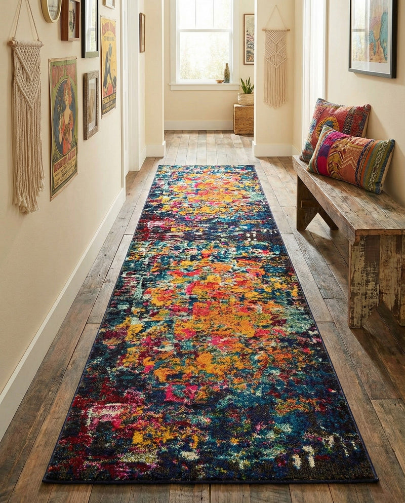 Marrakesh Elegance Collection Area Rug -  Larache Runner Multi  lifestyle 38