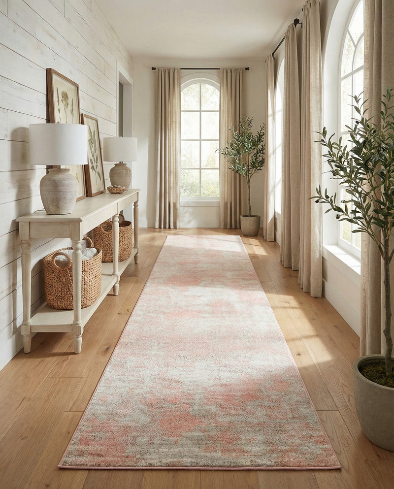 Luminara Sands Collection Area Rug - Elysium (Carnation Pink) Runner Carnation Pink  lifestyle 47