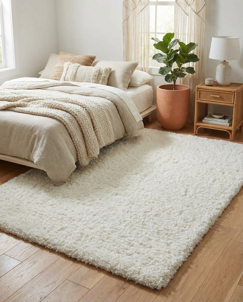Alpine Plush Collection Area Rug -  Cortina (White) Rectangle White  lifestyle 22