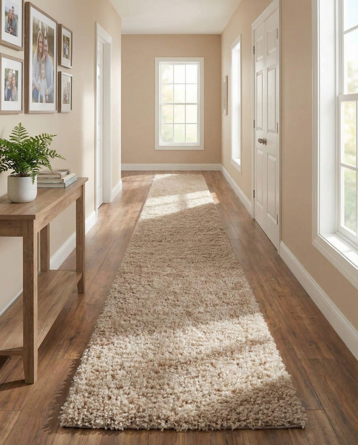 Alpine Plush Collection Area Rug -  Cortina (Linen) Runner Linen  lifestyle 98
