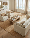 Woven Seaside Elegance Collection Area Rug - Coastline Rectangle Natural  lifestyle 12