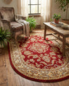 Jaipur Elegance Collection Area Rug -  Jantar Oval Red  lifestyle 45