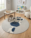 Wonder Tykes Collection Area Rug -  Wonderland Round Gray  lifestyle 42