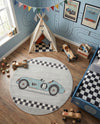 Wonder Tykes Collection Area Rug -  Confetti Round Gray  lifestyle 32