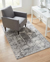 Bloomsbury Elegance Collection Area Rug -  Belgravia Rectangle Gray  lifestyle 70