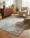 Coastal Haven Collection Area Rug - Seabreeze (Blue) Rectangle Blue  lifestyle 13