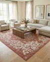Urban Oasis Rugs Collection Area Rug -  Penthouse (Rust Red) Square Rust Red  lifestyle 68