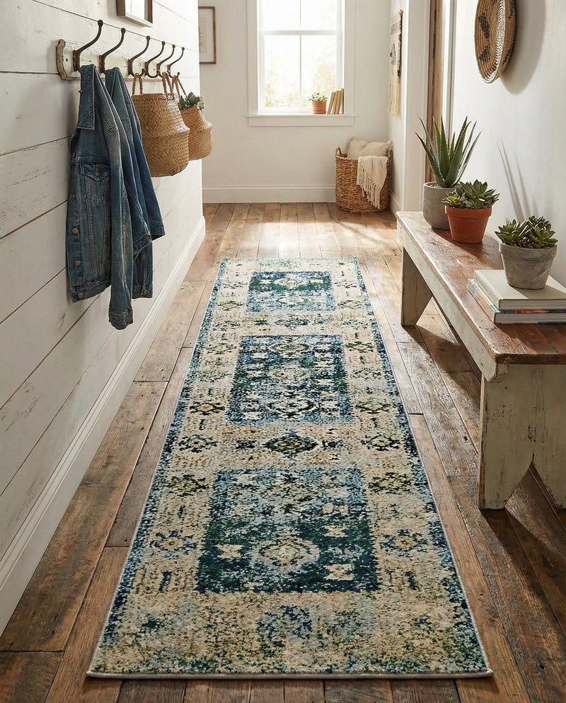 Sierra Collection Area Rug -  Sonoma Runner Green  lifestyle 70