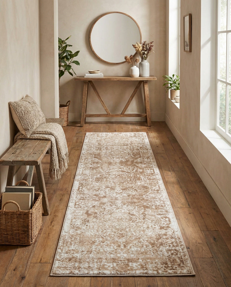 Cambridge Classics Collection Area Rug -  Magdalene (Beige) Runner Beige  lifestyle 77