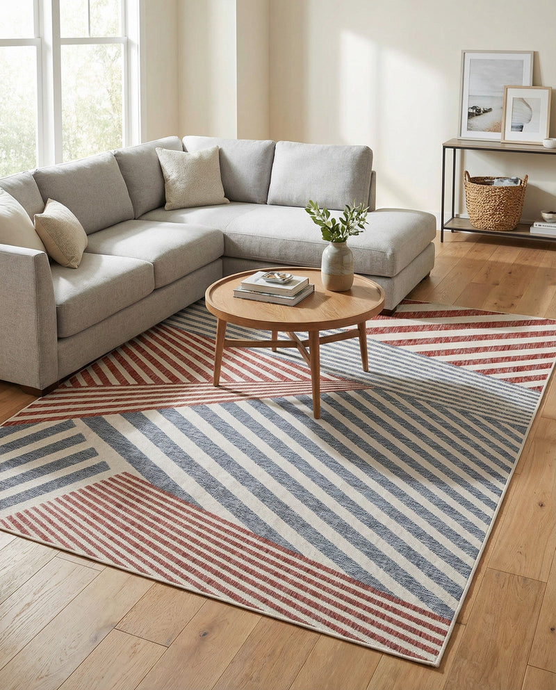 Urban Oasis Rugs Collection Area Rug -  Boardwalk Rectangle Blue  lifestyle 34