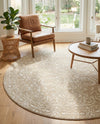 Andes Summit Collection Area Rug -  Lanín Round Beige  lifestyle 72
