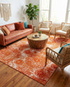 Riviera Elegance Collection Area Rug -  Monaco (Orange) Rectangle Orange  lifestyle 20