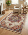 Eden Oasis Collection Area Rug -  Tranquility (Cream) Rectangle Cream  lifestyle 10