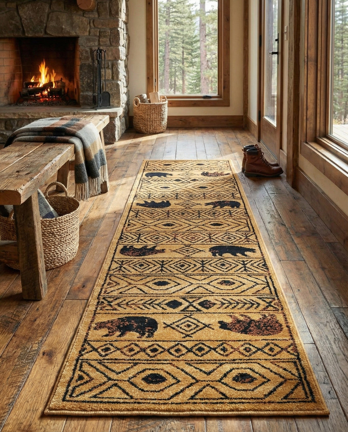 Frontier Trails Collection Area Rug -  Sedona Runner Cedar  lifestyle 66