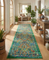 Caribbean Cove Collection Area Rug -  Dominica Runner Green  lifestyle 35